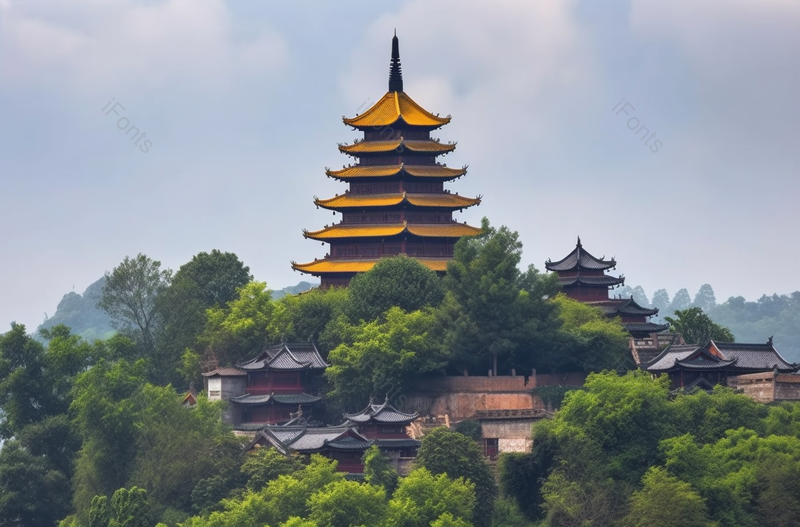 旅游景点古建筑高塔背景,高清,摄影图,摄影图片,图片大全,摄影图免费下载